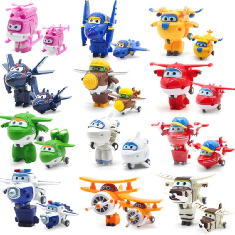 Đội bay biến hình robo-máy bay 2 trong 1 super wings