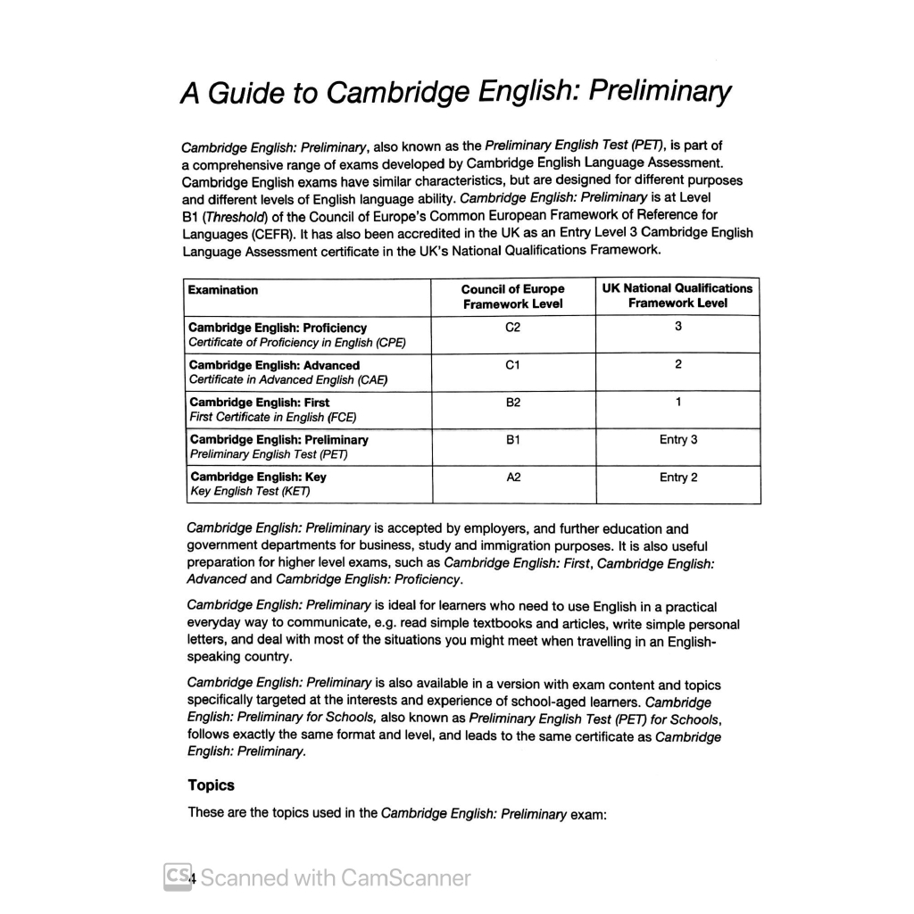Sách - Cambridge English Preliminary - Preliminary English Test 8 with Answers (FAHASA reprint edition)
