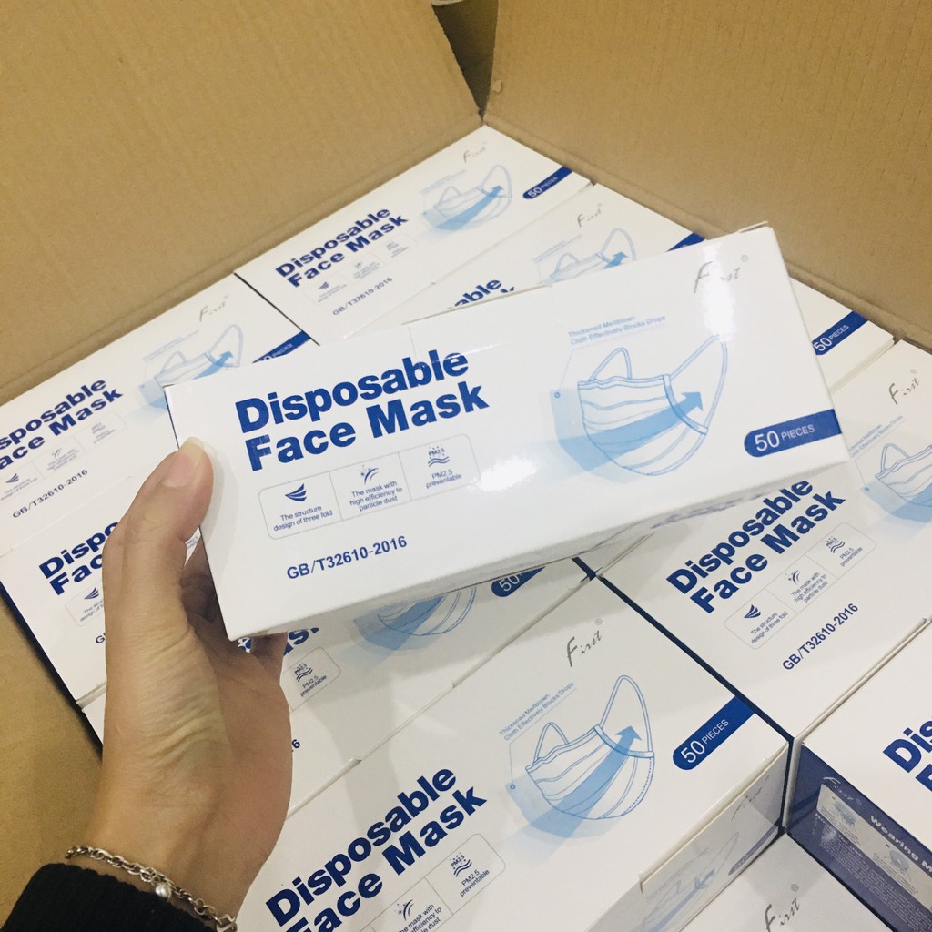 Khẩu Trang Y Tế  Kháng Khuẩn [hộp 50 cái]  hàng nhập khẩu | BigBuy360 - bigbuy360.vn