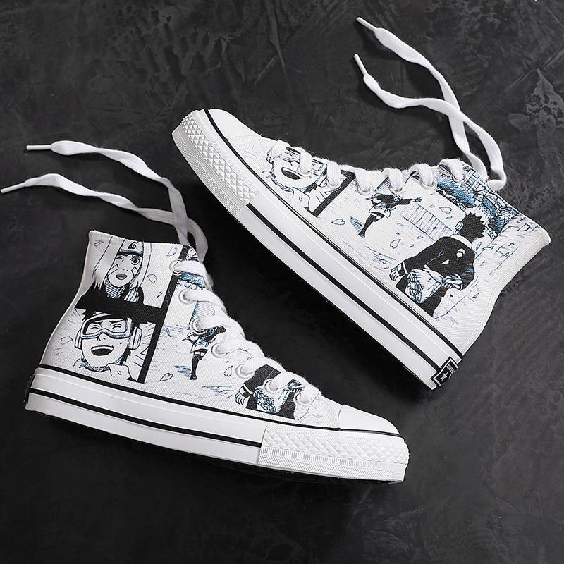 Naruto Canvas Anime thoáng khí cộng với kích thước giày nam tăng chiều cao | BigBuy360 - bigbuy360.vn