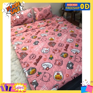[18]Drap ga giường poly,chát chọn mẫu,sẵn hàng tại tp hcm-mẫu heo hồng