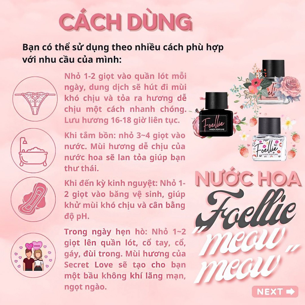 NƯỚC HOA VÙNG KÍN FOELLIE CAO CẤP CHÍNH HÃNG HÀN QUỐC | Thế Giới Skin Care
