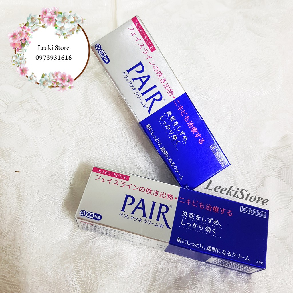 Kem ngừa mụn Pair Acne W Cream Nhật Bản 24g