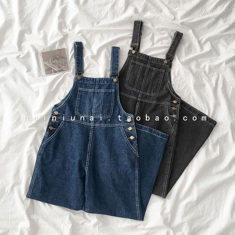 Yếm Bò Túi Ngực Màu Xanh Đen Trendy UNISEX Có Size | BigBuy360 - bigbuy360.vn