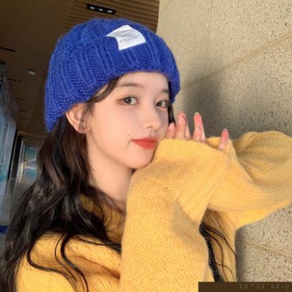 Mũ len ulzzang basicFREESHIPMũ Len Dệt Kim Màu Trơn Giữ Ấm Mùa Thu Đông Thời Trang Cho Cặp Đôi
