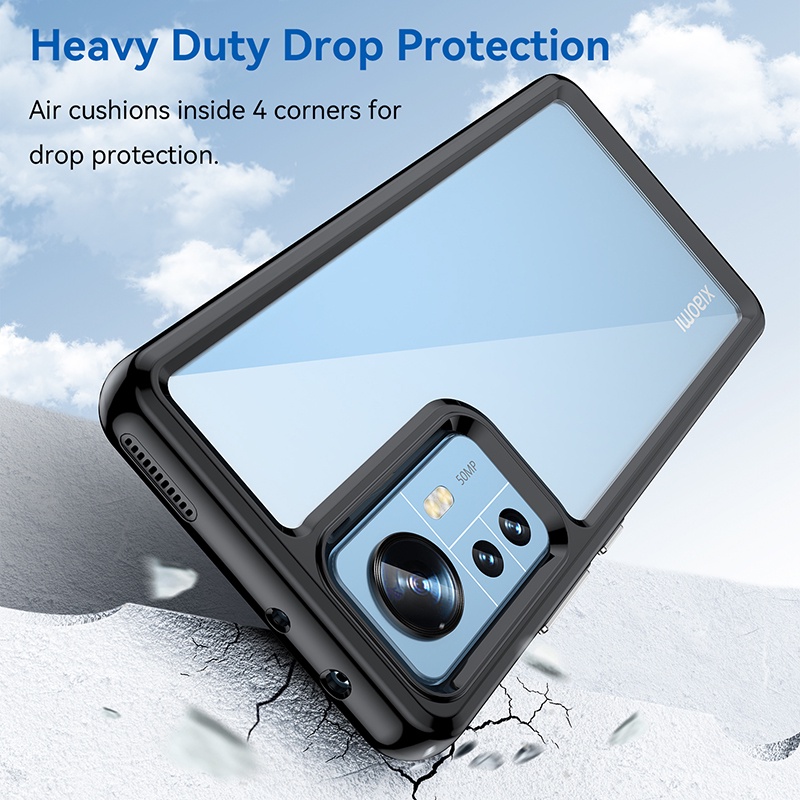 Ôp Điện Thoại tpu Silicon Trong Suốt Chống Sốc Cho xiaomi 12 pro 11x 12x 11i Ốp