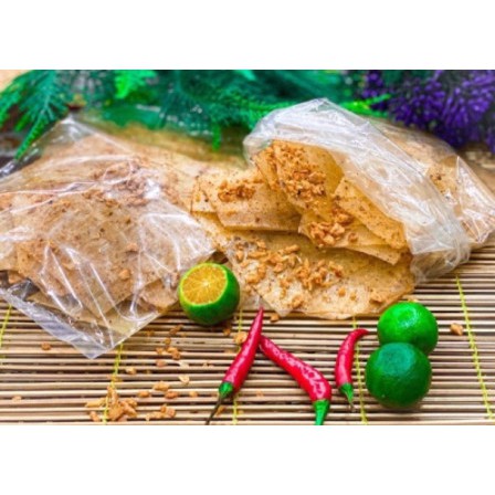 10 bịch bánh tráng xike muối tỏi