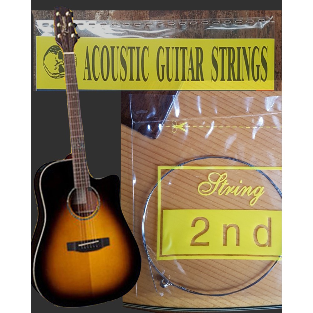 Dây đàn số 2 cho đàn guitar Acoustic nhãn hiệu Alice nổi tiếng