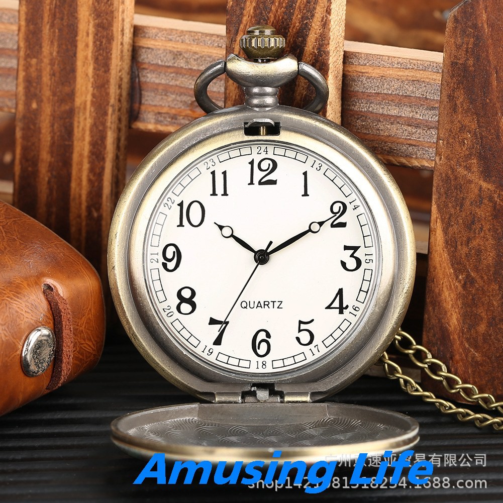 Quartz Pocket Watch Nóng Mới Lật Phim Hoạt Hình Con Cú Họa Tiết Đồng Hồ Bỏ Túi Dễ Thương Sinh Viên Nhiều Mẫu Lựa Chọn Nh