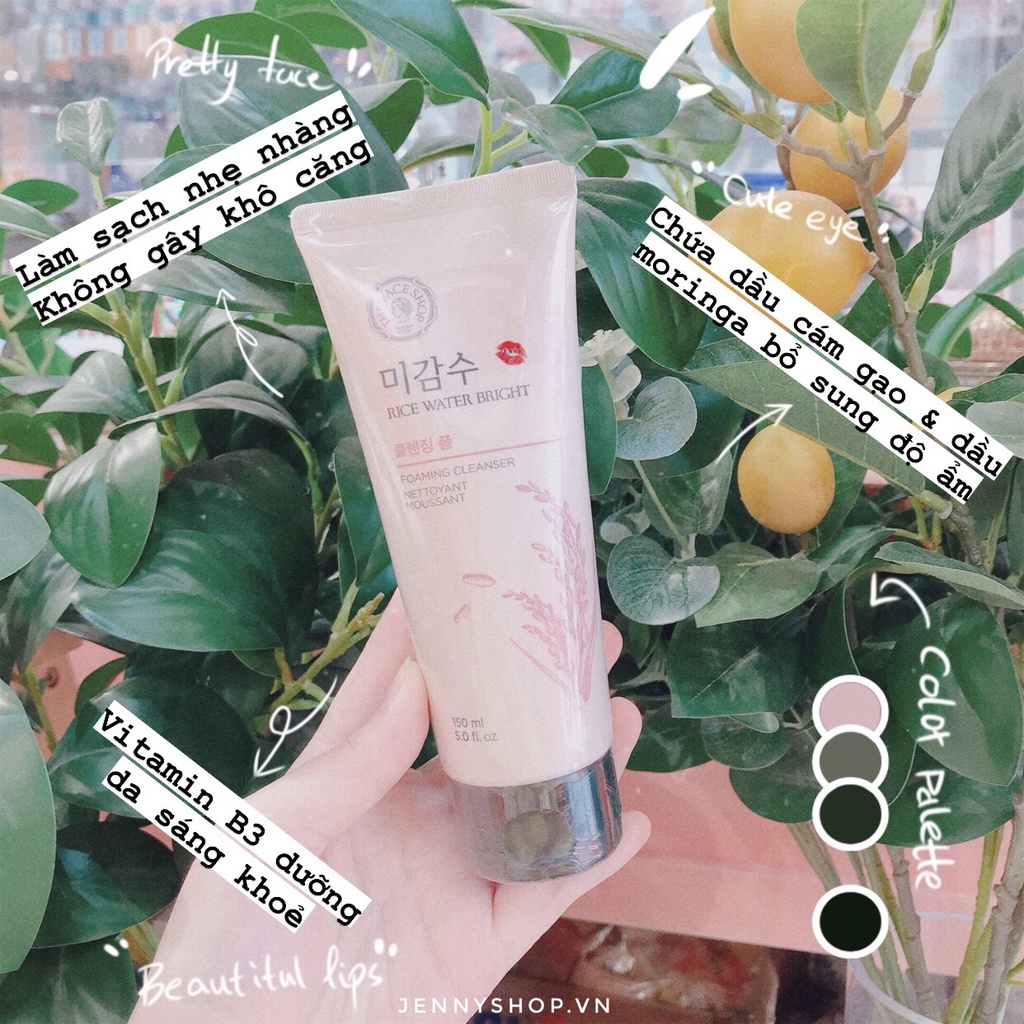 Sữa Rửa Mặt Gạo Hồng Rice Water Bright Cleansing Foam