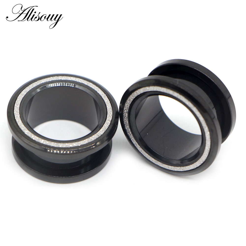 Alisouy Set 2 Khuyên Nong Tai Bằng Thép Không Gỉ Cá Tính