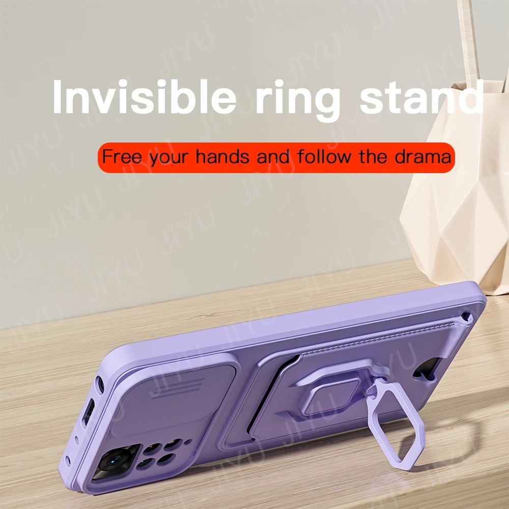 Ốp Điện Thoại Có Ngăn Đựng Thẻ Và Dây Đeo Cho Xiaomi Redmi Note 11S 10s Note 11 10 Pro Redmi 10C 10A 2022