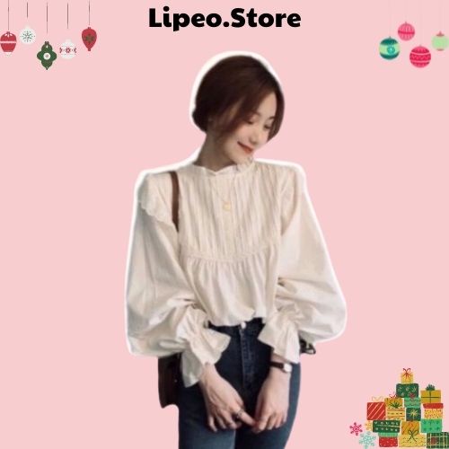 Áo Babydoll cánh tiên, áo babydoll cổ bèo nữ
