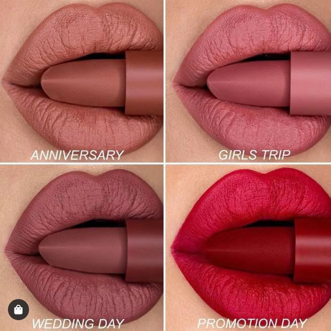 Set son 2 cây Huda Mini Power Bullet Matte Lipstick Duo