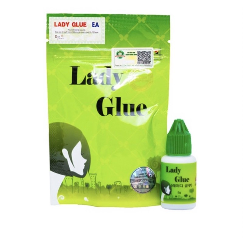 Keo nối mi Lady glue xanh-quyên quyên