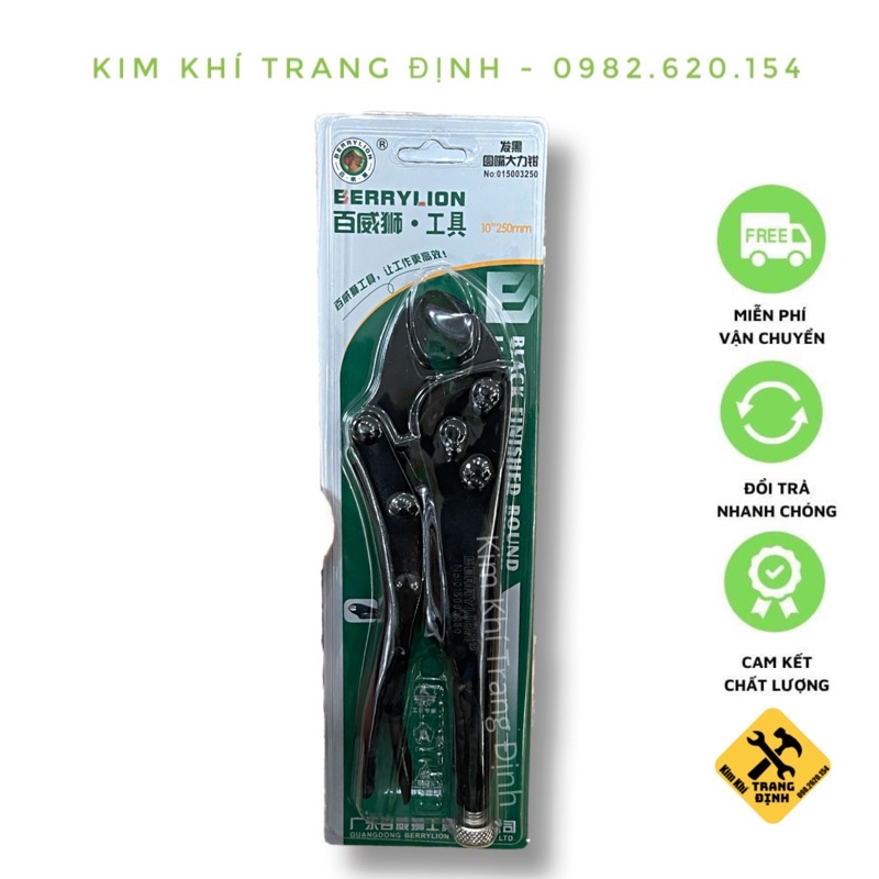 Kìm Bấm Chết Xi Đen 250mm Berrylion