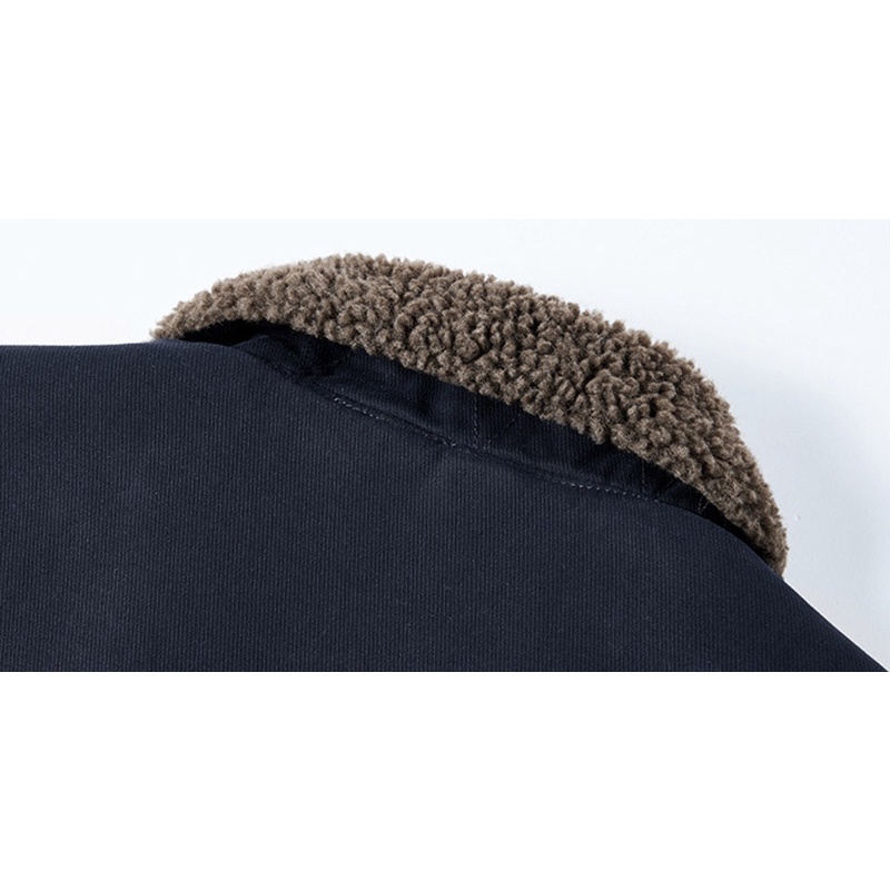 Áo Khoác cotton Lót Nhung Dày Dặn Dáng Rộng Thời Trang Mùa Đông Cho Nam