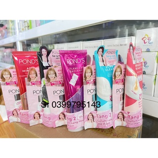 Sữa rửa mặt Ponds trắng da 100g tặng 2 gói kem ponds