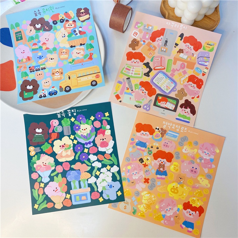 Sticker Dán Trang Trí Hình Steve Hoạt Hình Dễ Thương