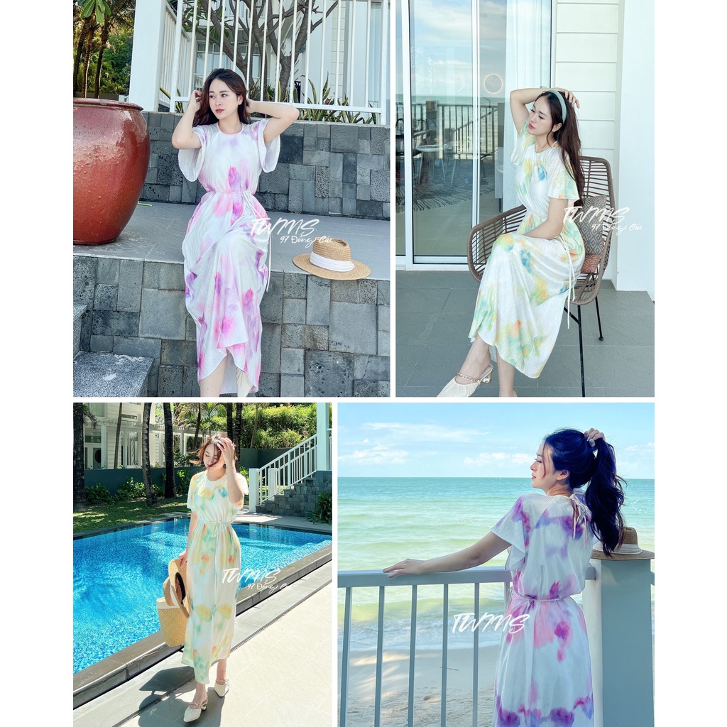 Váy Maxi loang Hàn Quốc