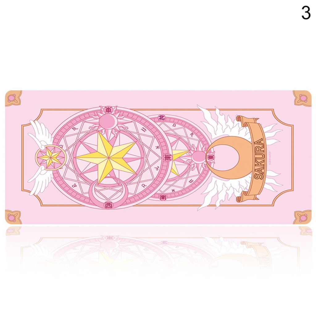 Tấm lót bàn phím chuột in họa tiết hoạt hình thủ lĩnh thẻ bài Sakura