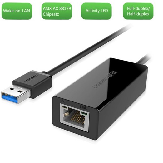 USB to LAN 3.0 chính hãng Ugreen UG-20256 tốc độ 10/100/1000Mbps