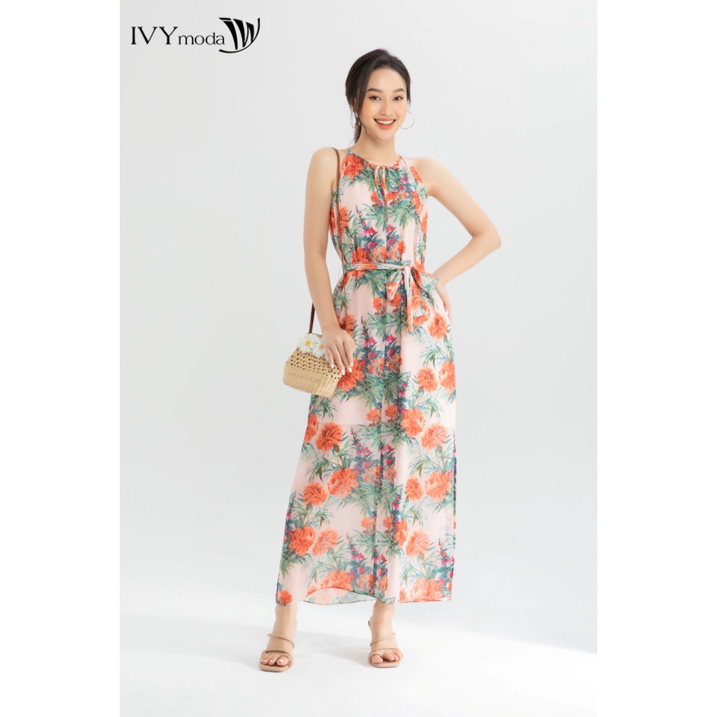 Đầm maxi cổ yếm IVY moda MS 41M6699