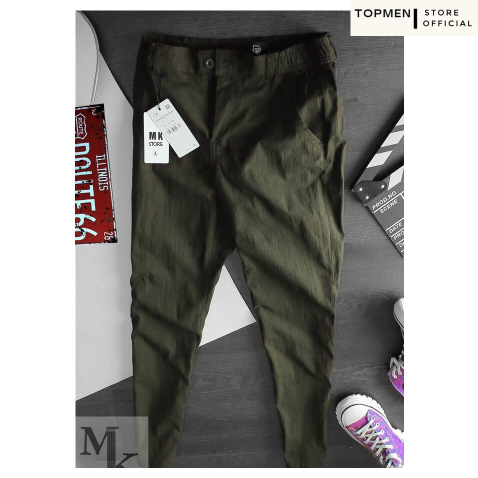 Quần đũi nam dài ống suông TOPMEN vải mềm thoáng mát dáng slimfit