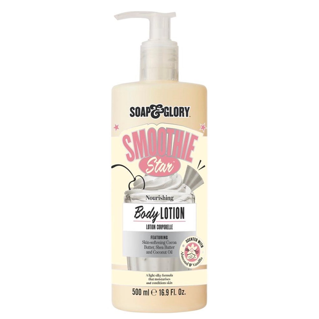 [TOP 1 SHOPEE] Dưỡng thể Soap &amp; Glory Smoothie Star Deep Nourishing Body Lotion 500ml (Bill Anh)