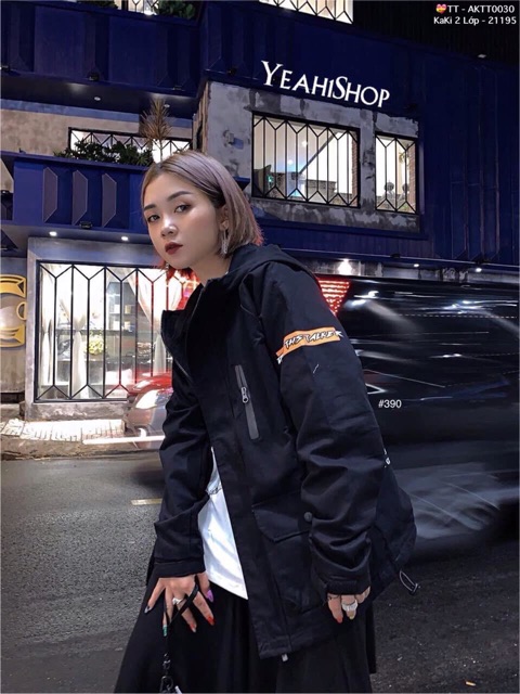 Áo Khoác Bomber Jackets Nam Nữ Kaki 2 Lớp Dày Dặn Form Rộng UNISEX Áo Khoác Đôi Nam Nữ Kaki BÒ CẠP NẰM - AK1061 A