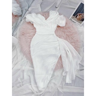 ĐẦM BODY BÈO NGỰC THẢ TÀ (có ảnh thật)
