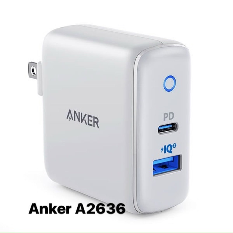 Củ sạc Anker 35W A2636 1 cổng type C 1 cổng USB