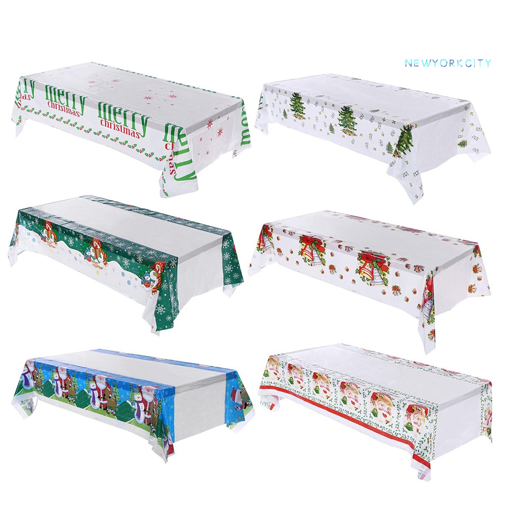 Khăn Trải Bàn Chống Nước Trang Trí Giáng Sinh 110x180cm