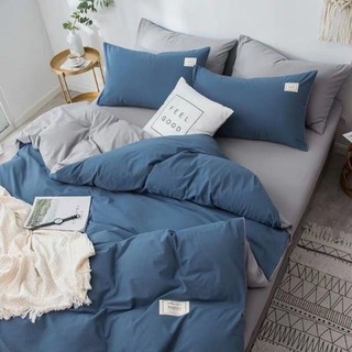 Bộ chăn ga cotton đũi citi