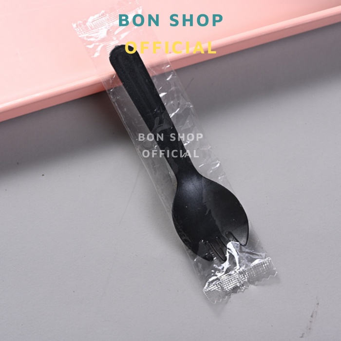 SET 10 Muỗng Nĩa nhựa cao cấp nhiều màu Size 11.5CM