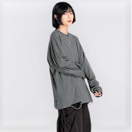 Áo sweater nữ Shynstores - áo nỉ dài tay cổ tròn rách gấu vải đẹp freeship