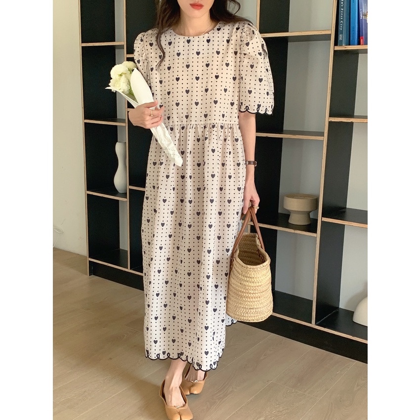 (HÀNG SẴN) Váy babydoll dáng dài, đầm đi biển đi chơi chất lụa freesize
