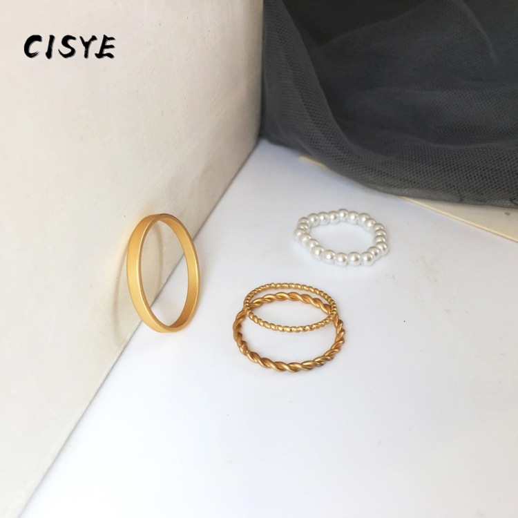 Set 4/ 5 nhẫn đeo ngón tay thiết kế sang trọng thời trang