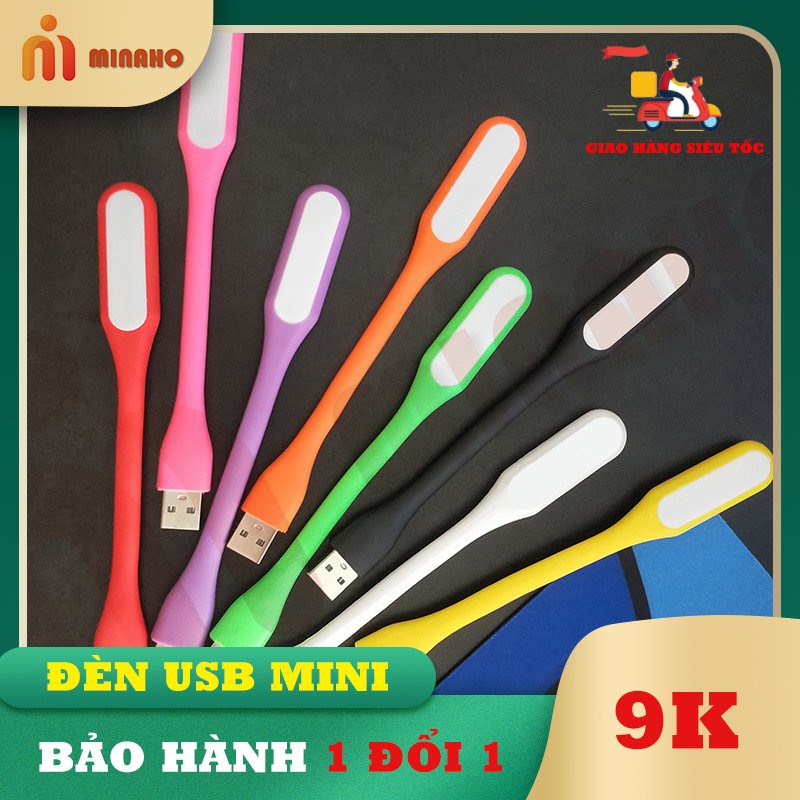 Đèn USB mini siêu sáng Minaho mini có thể sử dụng bằng Laptop, sạc dự phòng, sạc điện thoại bảo hành 1 đổi 1