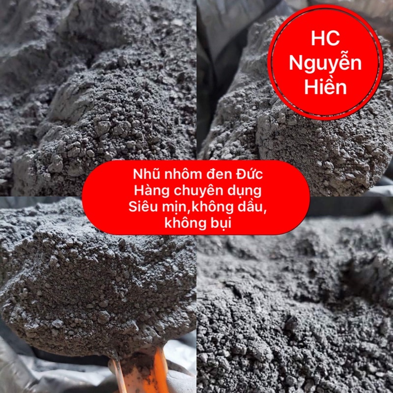 200g nhũ nhôm đen Đức.nhũ nhôm không dầu, nhũ Al đen, nhũ đen Đức, nhũ al. dark aluminum powder