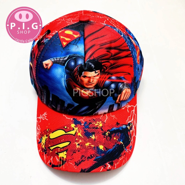 Nón kết SUPERMAN in cho bé trai 2-6 tuổi