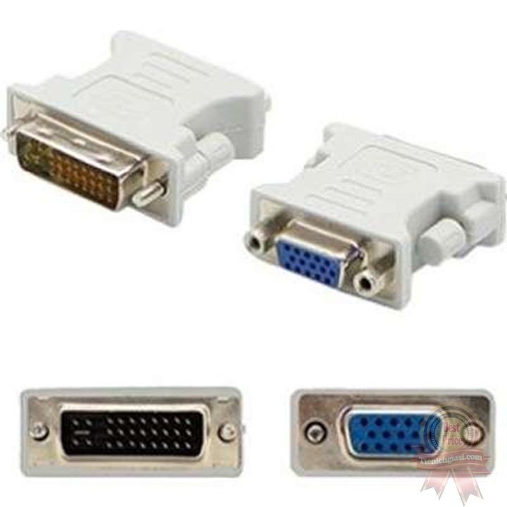 Đầu chuyển đổi DVI (24+5) cổng đực sang VGA cổng cái - Jack chuyển DVI sang VGA