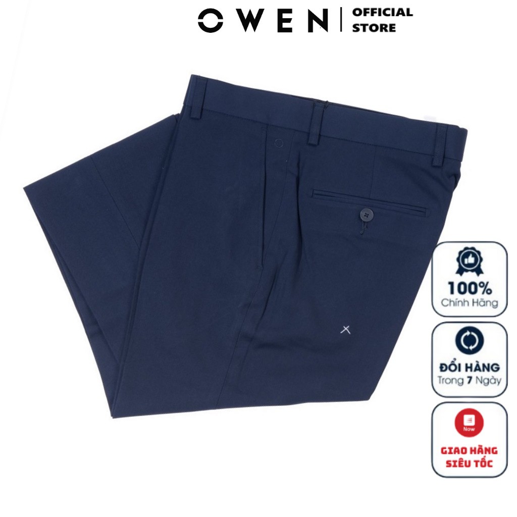 Quần Tây Nam Owen QS22427 Quần Âu Nam Kiểu Dáng Slim Fit Màu Xanh Navy