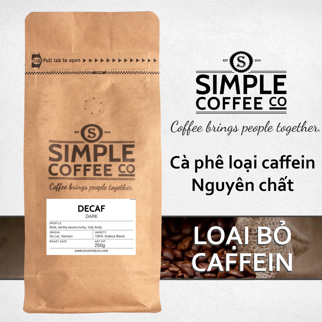 Cà phê loại caffein - Decaf Coffee - Simple Coffee | BigBuy360 - bigbuy360.vn