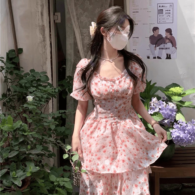 (Free ship) Hàng Quảng Châu Siêu HOT Đây-- Đầm Voan Kiếng Tơ Kiểu Dáng Tiểu Thư Siêu Dễ Thương UP HHP Fashion