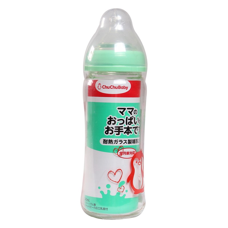 Bình Sữa Thủy Tinh Chuchu Baby 240Ml