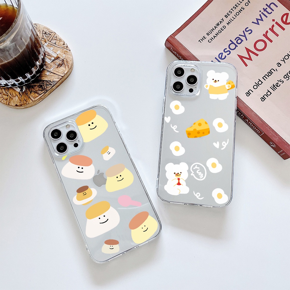 Ốp Điện Thoại Tpu Mềm In Hình Gấu Hoạt Hình Cho iPhone 11 12 13 pro Max XS X XR XS Max 7 8 6 6s plus 4 5 SE 2020