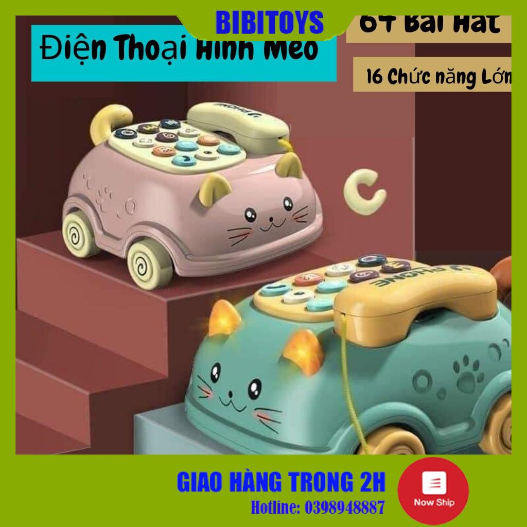 [Đồ Chơi Hot 2021] Đồ Chơi Ô Tô Điện Thoại Hình Con Mèo Cho Bé