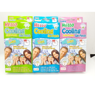 1 Hộp 4 Miếng dán hạ Sốt Hello Cooling Gel Patch