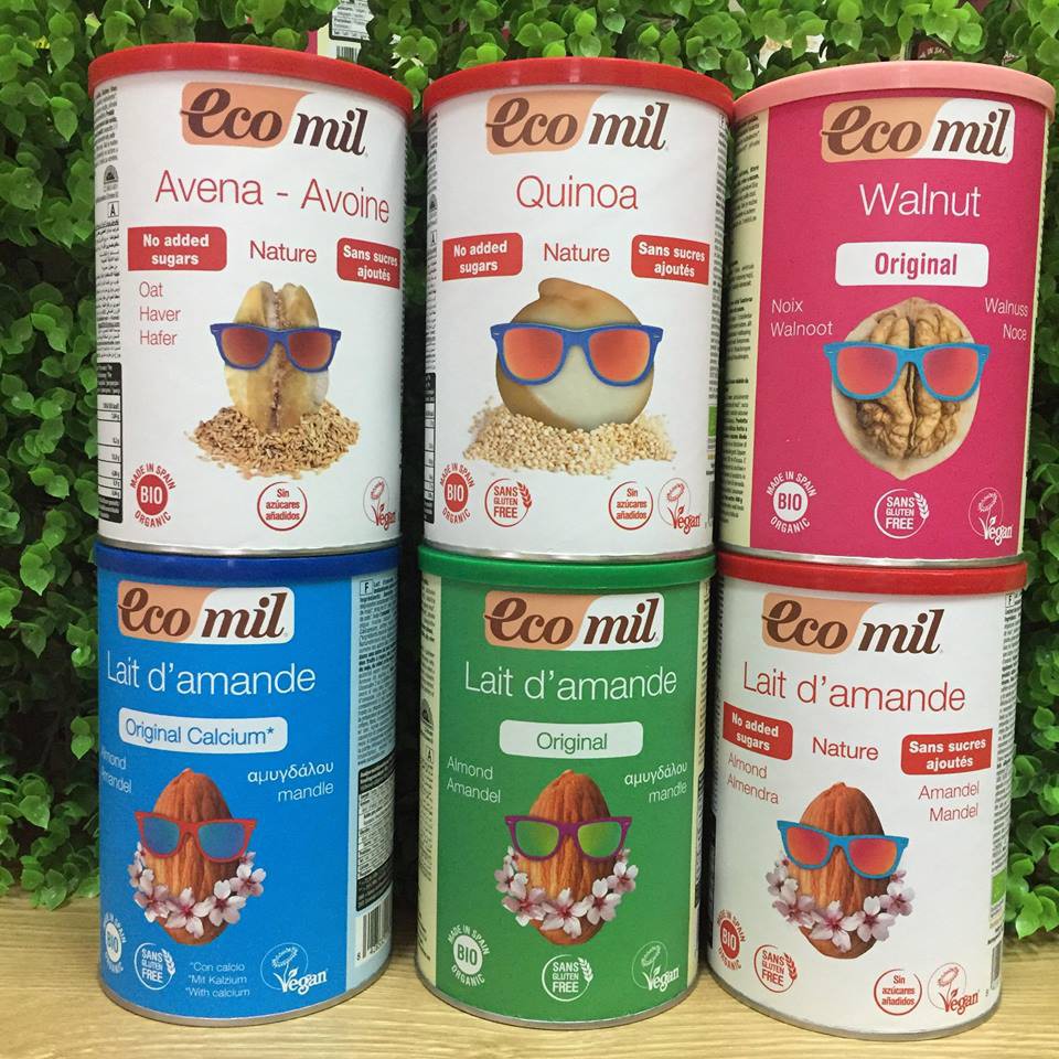 Sữa bột hạt hữu cơ Ecomil - hộp 400g